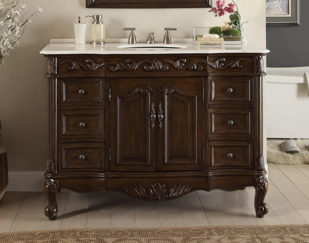 5 Vibe-Defining Bathroom Vanities You'll Love 6 Benton Traditional Vanity